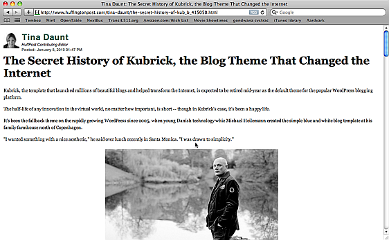 Huffington Post, cleaned up